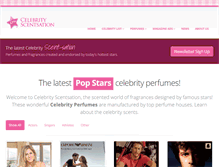 Tablet Screenshot of celebrityscentsation.com